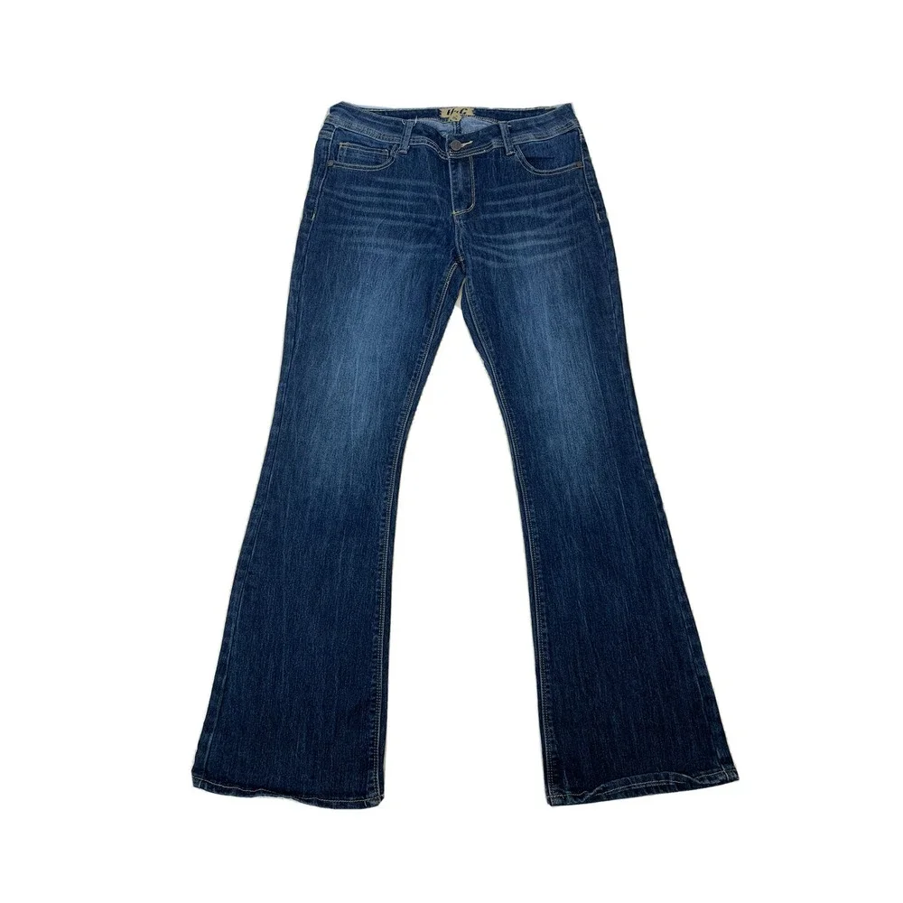h & g Jeans  Women's Size 11 Approx 30x31 Boot Cut Pockets Stretch‎ Blue Denim.